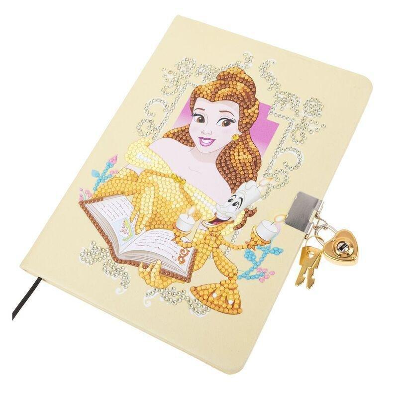 Craft Buddy Disney Princess Belle DIY Crystal Art Secret Diary With Lock Kit (11.3 x 8.4cm), , large image number 5