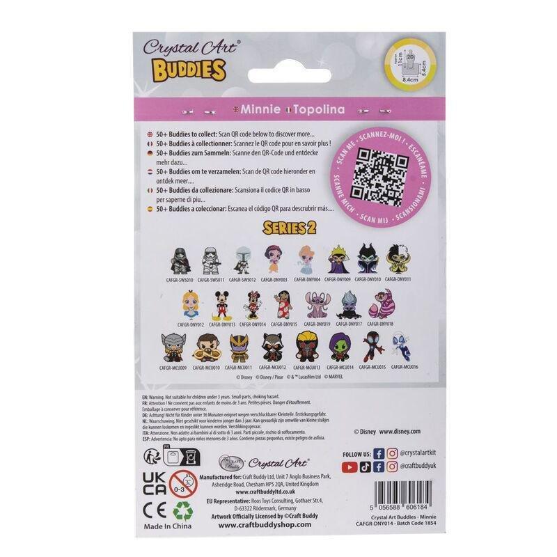 Craft Buddy Disney Minnie Mouse DIY Crystal Art Buddies Kit (11.3 x 8.4cm), , large image number 4
