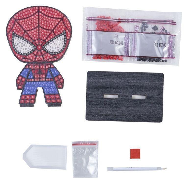 Craft Buddy Spider-Man DIY Crystal Art Buddies Kit (11.3 x 8.4cm), , large image number 1