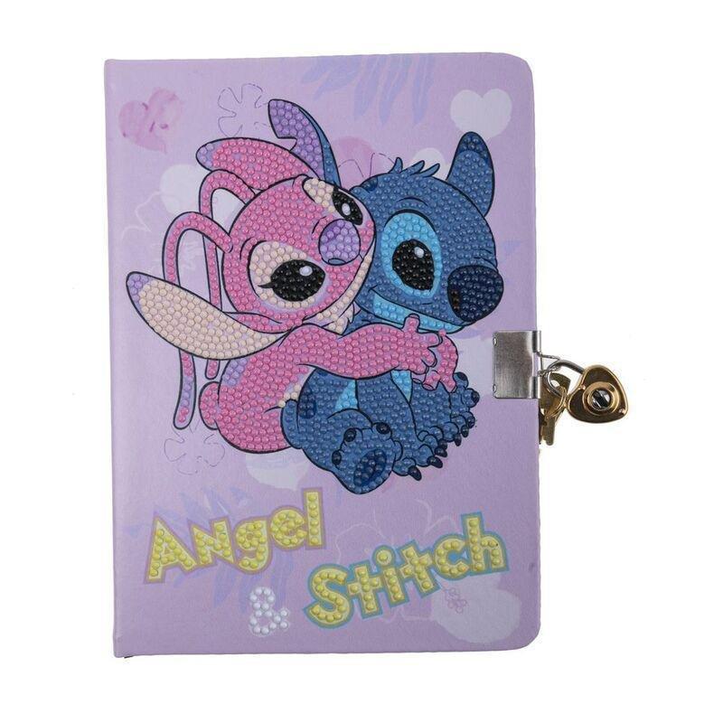 Craft Buddy Disney Stitch And Angel DIY Crystal Art Secret Diary With Lock Kit, , medium