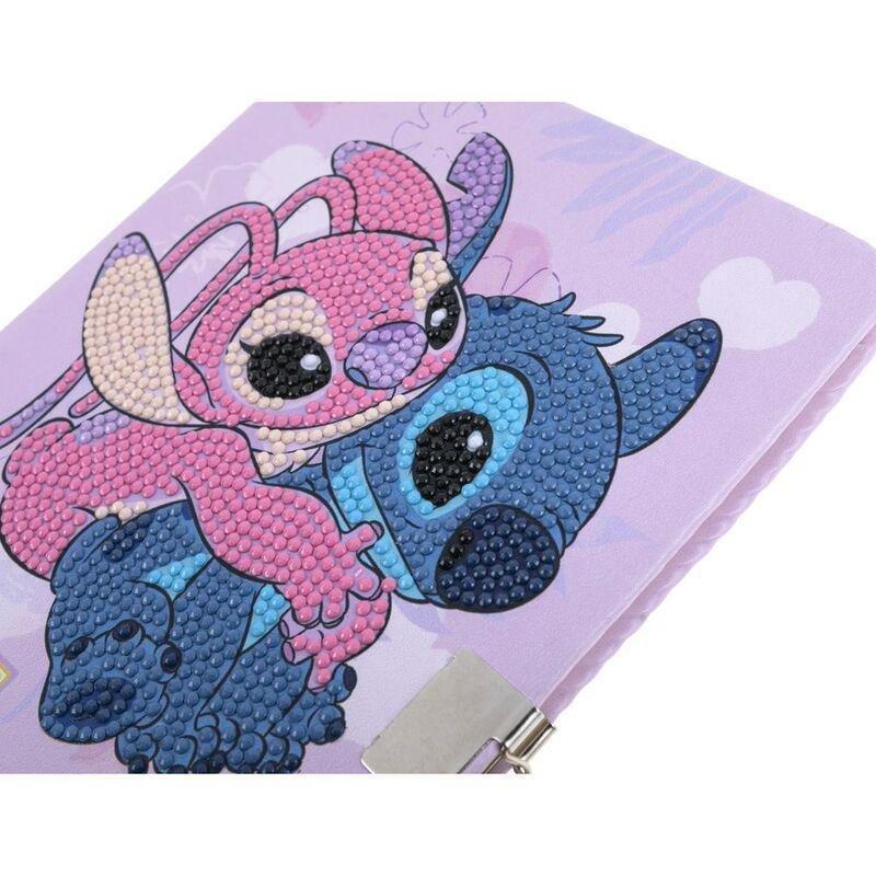 Craft Buddy Disney Stitch And Angel DIY Crystal Art Secret Diary With Lock Kit, , large image number 2