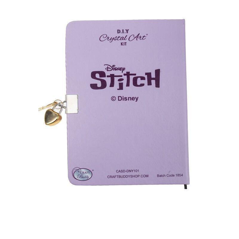 Craft Buddy Disney Stitch And Angel DIY Crystal Art Secret Diary With Lock Kit, , large image number 4