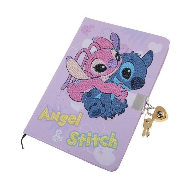 Craft Buddy Disney Stitch And Angel DIY Crystal Art Secret Diary With Lock Kit, , large image number 5