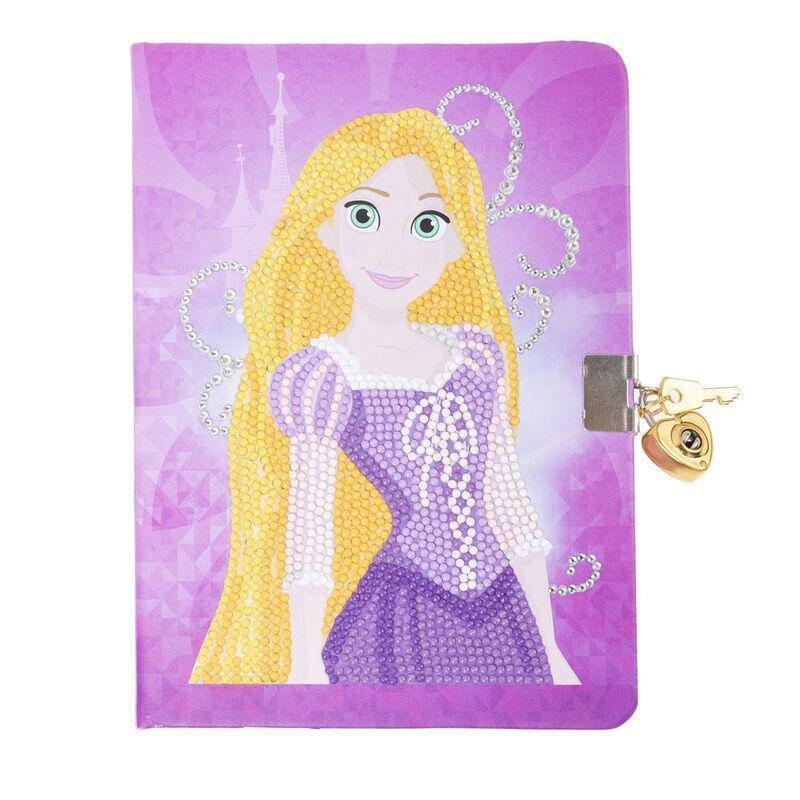 Craft Buddy Disney Princess Rapunzel DIY Crystal Art Secret Diary With Lock Kit, , large image number 0