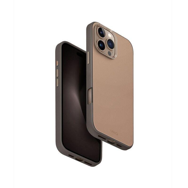 Uniq Hybrid iPhone 16 Pro Max Magclick Charging Lyden Case - Natural/Flint Grey, , medium