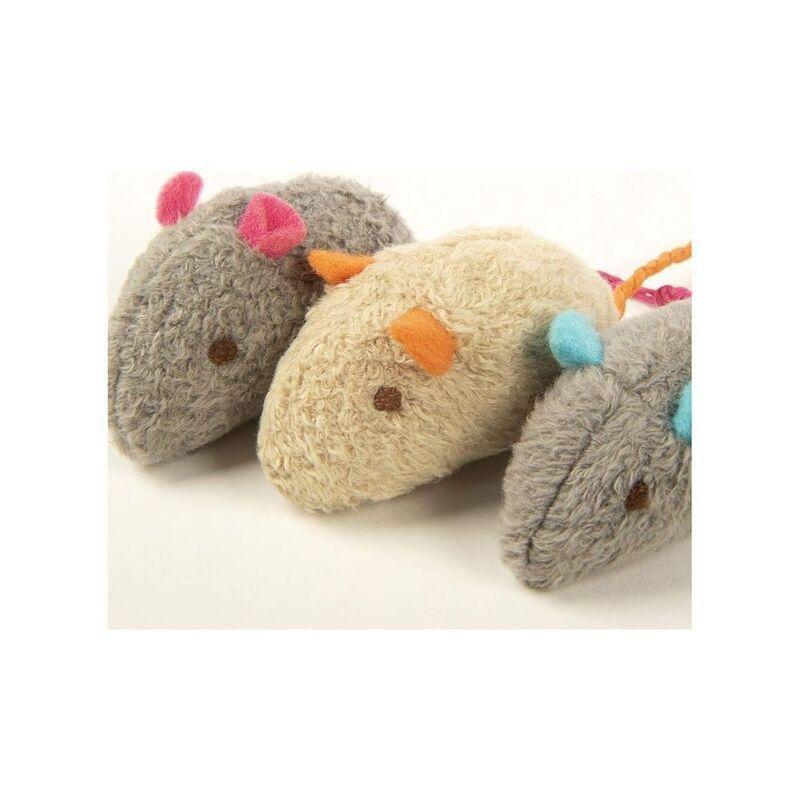 Wild Catz Tripletz Mouse Cat Toy 10.5cm - 17g, , large image number 0