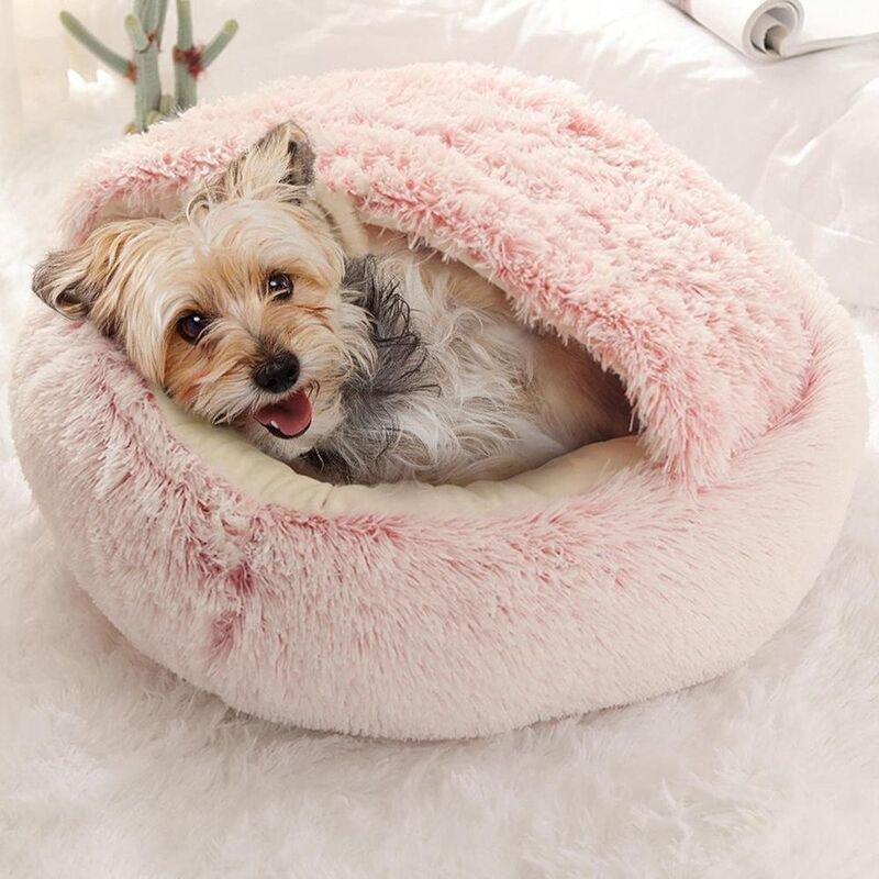 Grizzly Snuggle Cat Bed Pink - 50cm, , large image number 1