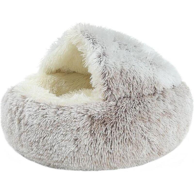 Grizzly Snuggle Cat Bed Brown - 50cm, , medium