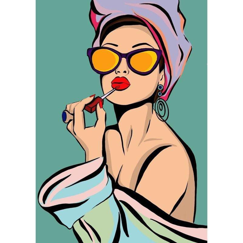 We Love Art - Pop Art - Cover Girl Guided Painting Art Set, , medium