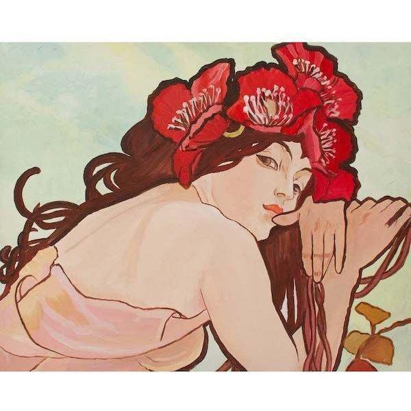 We Love Art - Art Nouveau - The Seasons - Summer Guided Painting Art Set, , medium