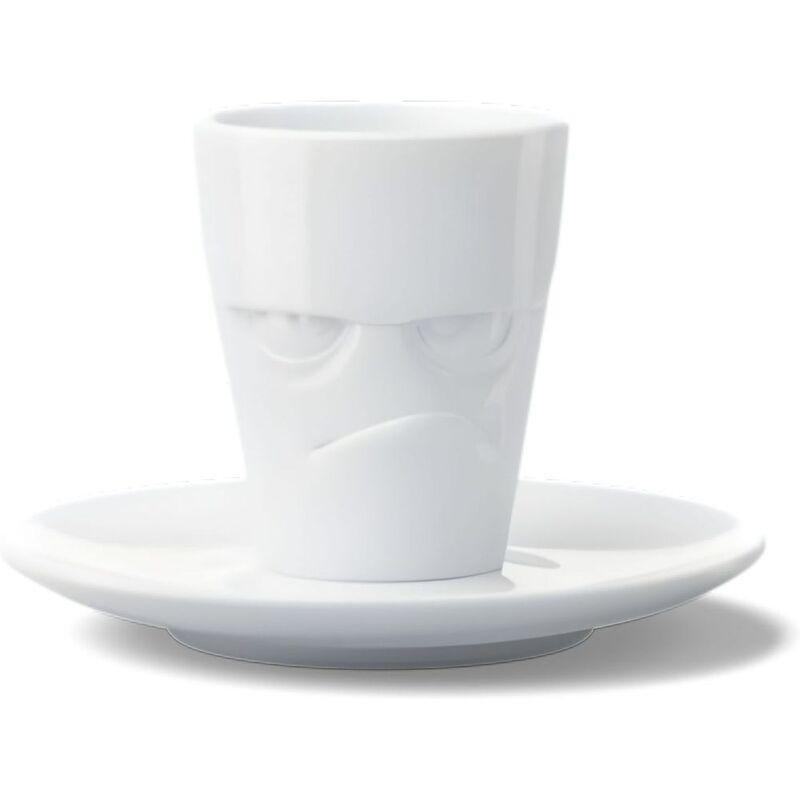 58 Products Tassen Espresso Mug with Handle - Grumpy - White 80ml, , large image number 1