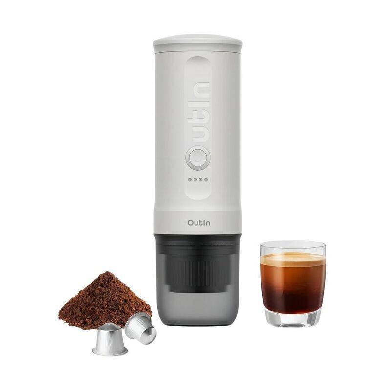 Outin Nano Portable Espresso Machine 30ml - Pearl White, , medium