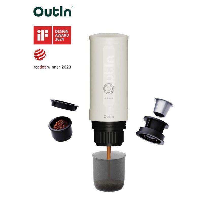 Outin Nano Portable Espresso Machine 30ml - Pearl White, , large image number 1