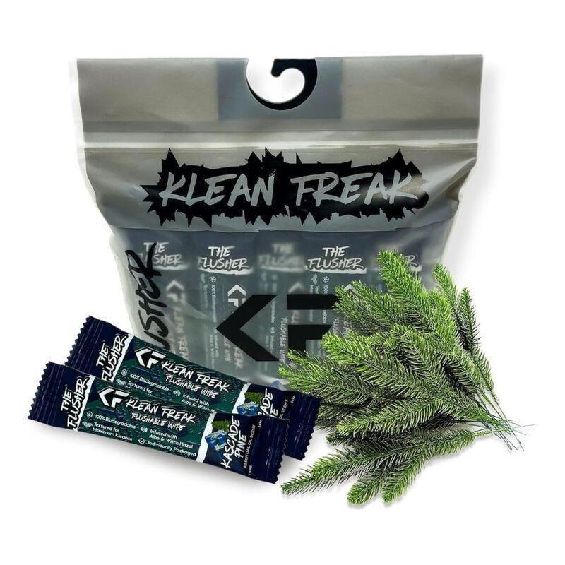 Klean Freak Kascade Pine The Flusher Wipes (Pack Of 20), , large image number 0
