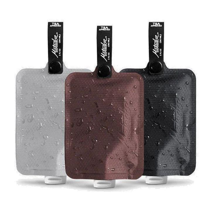 Matador Latpak Toiletry Bottle (Pack Of 3) - Charcoal - Garnet - Arctic White, , medium