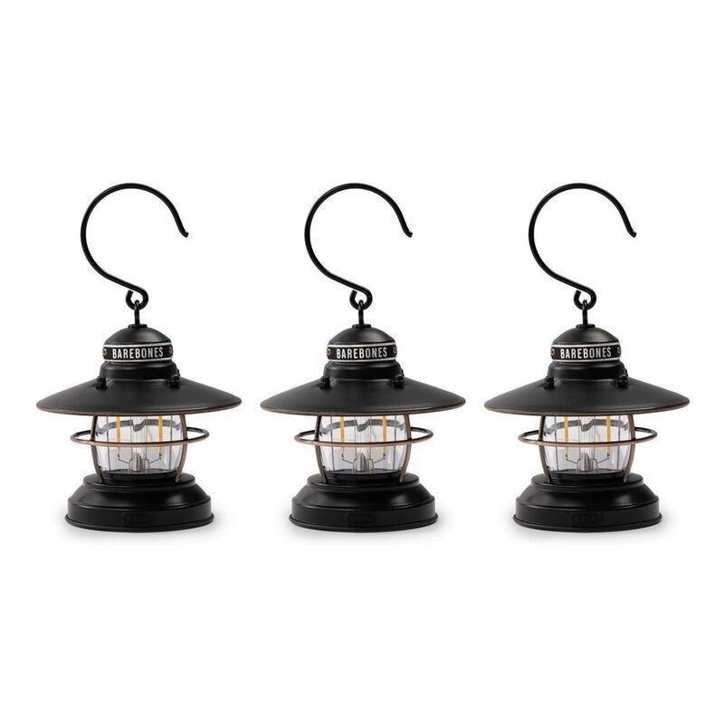 Barebones Edison Mini Lantern (Pack Of 3) - Bronze, , large image number 0