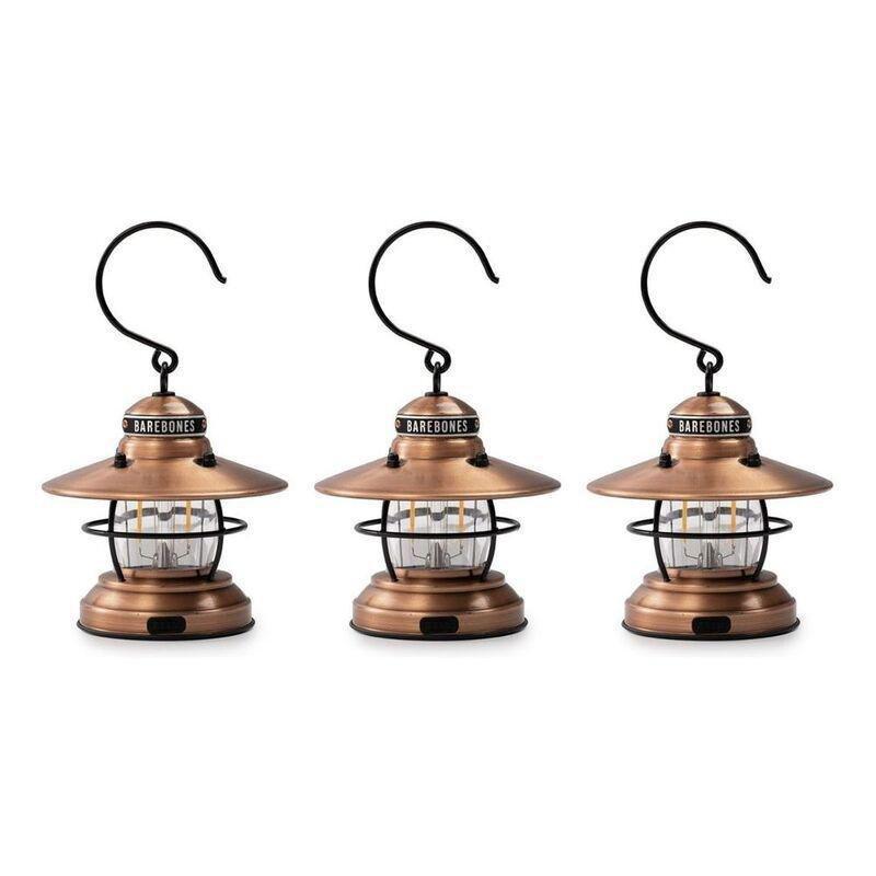 Barebones Edison Mini Lantern (Pack Of 3) - Copper, , medium