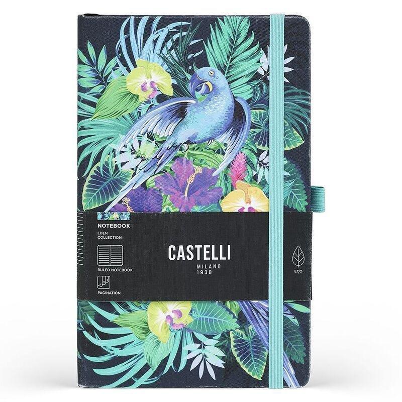 Castelli Medium Ruled Eden Notebook - Jungle (13 x 21 cm), , medium