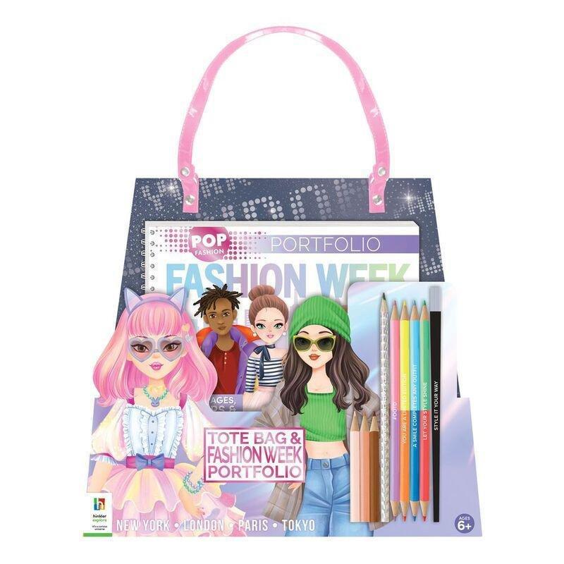 Pop Fashion Fashion Week Tote Bag And Portfolio | Hinkler Books, , medium