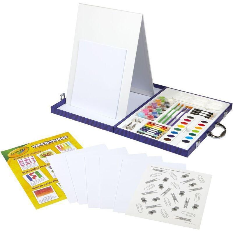 Crayola Paint And Create Easel Case Painting Set (Pack of 65), , large image number 1