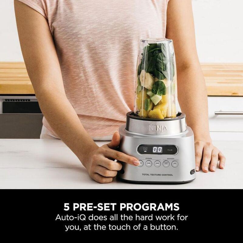 Ninja Foodi Max Power 2-in-1 Nutri Blender CB150ME 1100W Automatic Programs with Power Paddle - Silver, , large image number 1