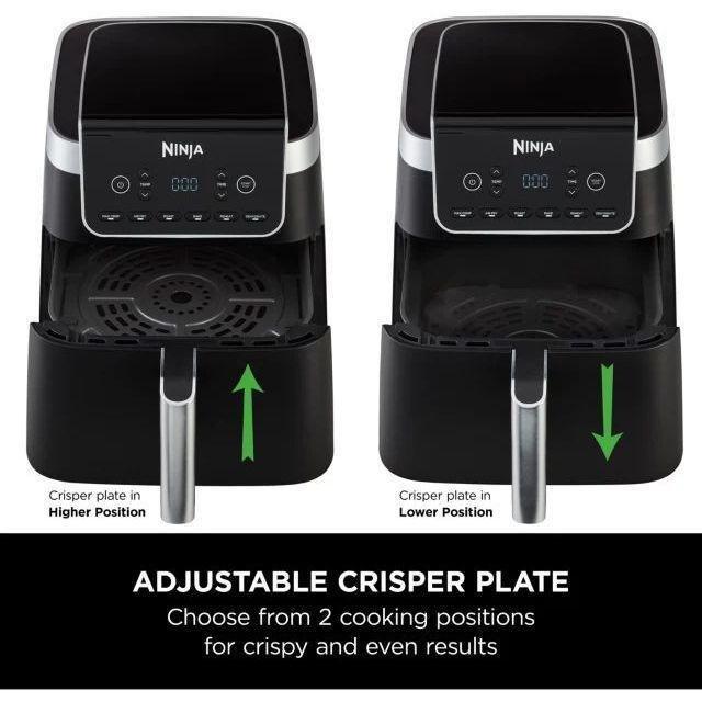 Ninja Air Fryer AF180ME 5.5L Large Square Single Drawer Non-Stick 2000W - Grey, , large image number 1