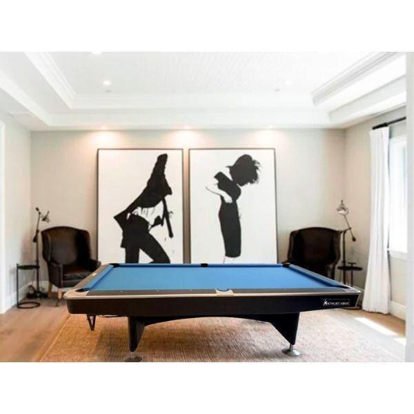 Knight Shot Royal Evo Black Commercial Pool Table 9Ft. Ball Return System, , large image number 2