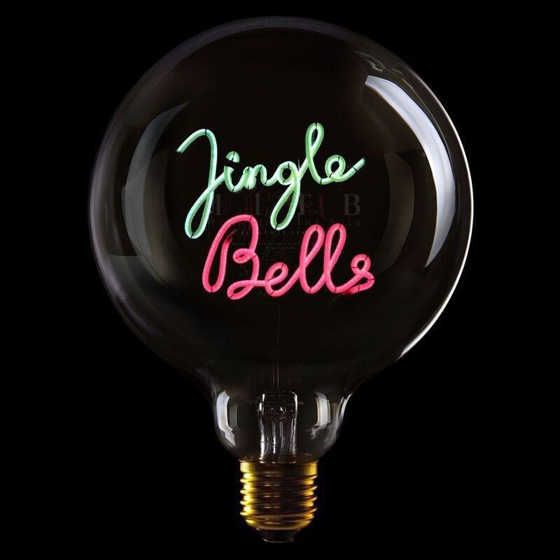 Message In The Bulb - Jingle Bells - Clear Glass/Green & Red LED Light Bulb (6 Volt), , large image number 0