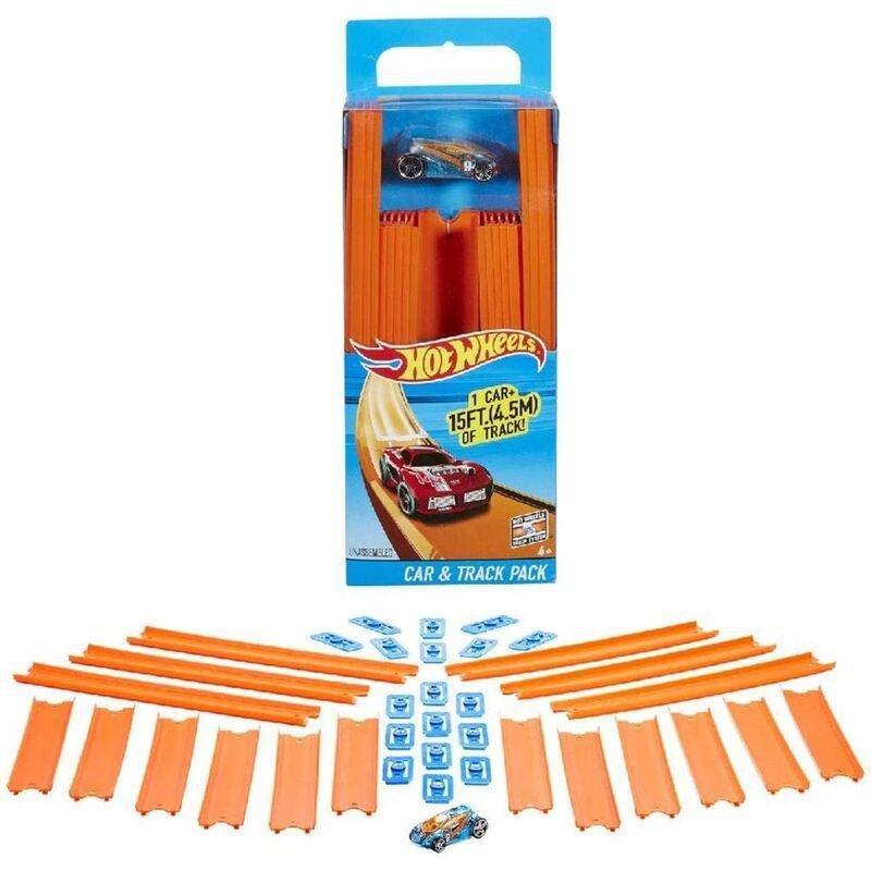 Hot Wheels Track Builder Playset With 1 1.64 Die-Cast Car, , large image number 0