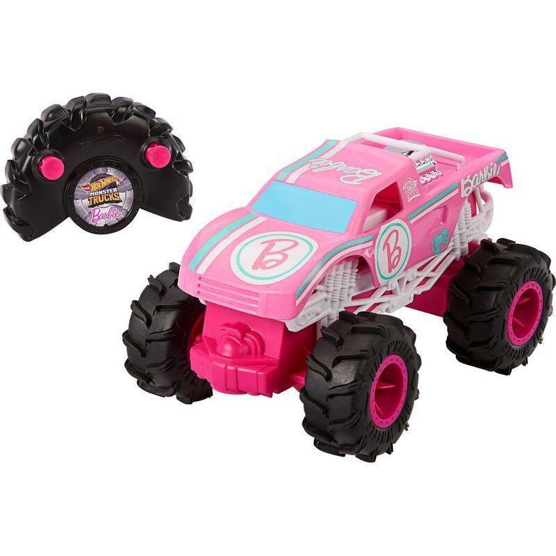 Hot Wheels Monster Trucks Barbie 1.24 Scale Remote Control Car, , large image number 0