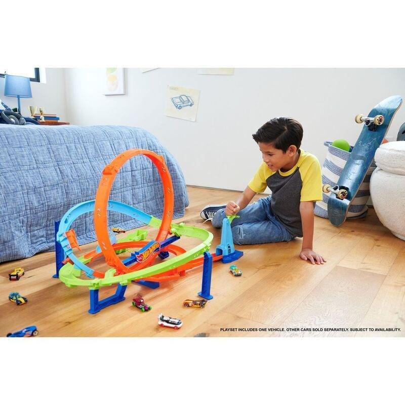 Hot Wheels Action Loop Cyclone Challenge Playset With 1 1.64 Die-Cast Car, , large image number 1