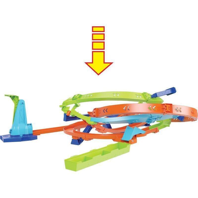 Hot Wheels Action Loop Cyclone Challenge Playset With 1 1.64 Die-Cast Car, , large image number 2
