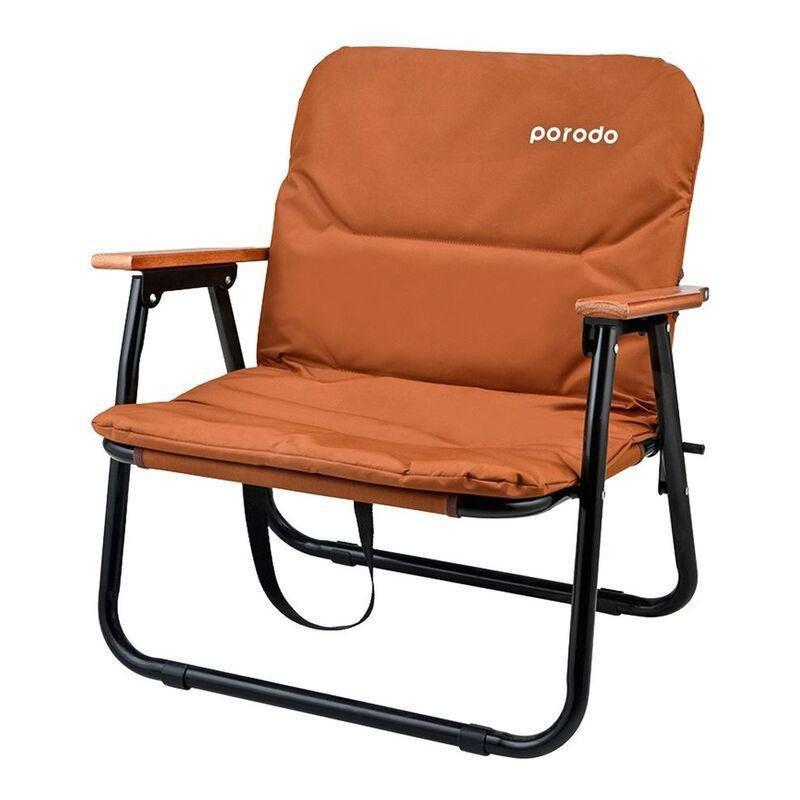 Porodo Lifestyle Camping Foldable Chair - Brown, , medium