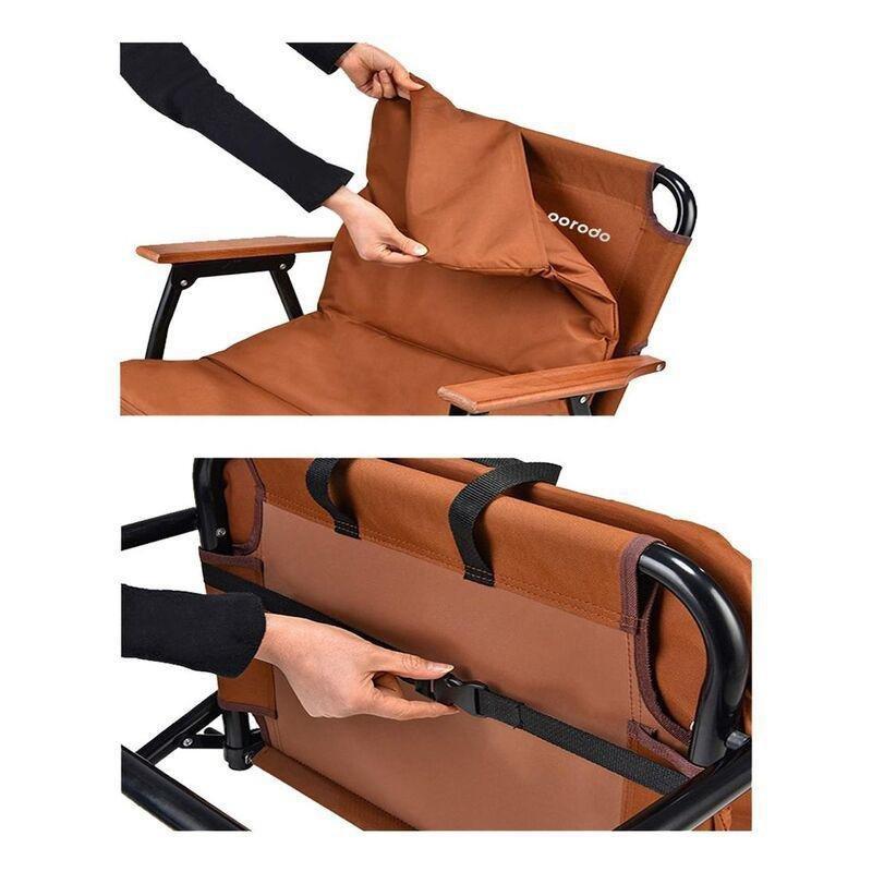 Porodo Lifestyle Camping Foldable Chair - Brown, , large image number 2