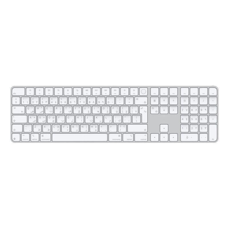 Apple Magic Keyboard with Touch ID and Numeric Keypad for Mac models with Apple silicon - Arabic - White Keys, , medium
