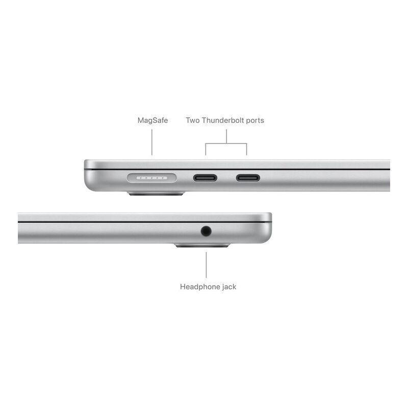 Apple 13-inch MacBook Air With Apple M3 chip with 8-core CPU and 8-core GPU/16GB/256GB SSD - Silver (English), , large image number 5