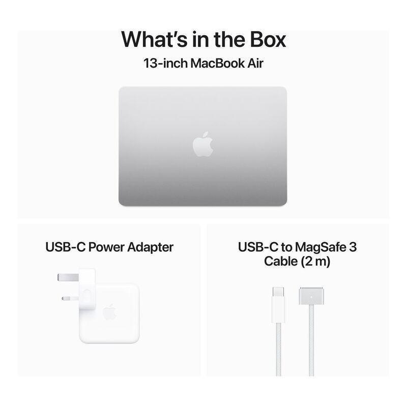 Apple 13-inch MacBook Air With Apple M3 chip with 8-core CPU and 8-core GPU/16GB/256GB SSD - Silver (English), , large image number 7