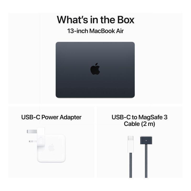 Apple 13-inch MacBook Air With Apple M3 chip with 8-core CPU and 10-core GPU/24GB/512GB SSD - Midnight (English), , large image number 4