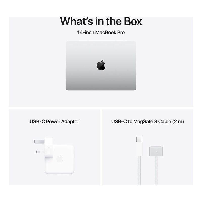 Apple 14-inch MacBook Pro With Apple M4 Pro chip with 14‑core CPU and 20‑core GPU/24GB/1TB SSD - Silver (English), , large image number 6