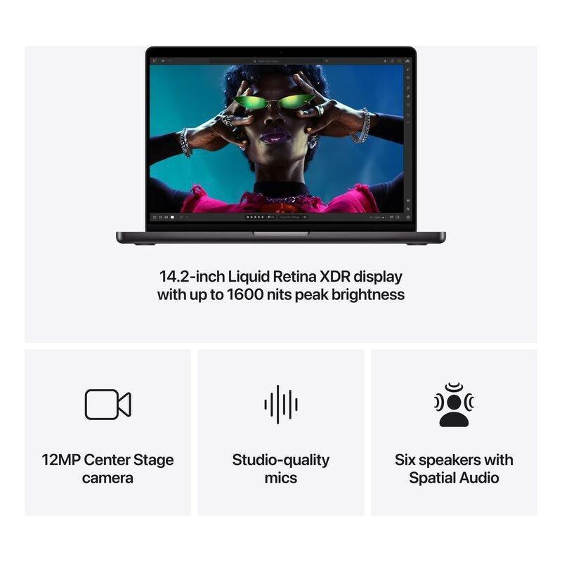 Apple 14-inch MacBook Pro With Apple M4 Max chip with 14‑core CPU and 32‑core GPU/36GB/1TB SSD - Space Black (English), , large image number 4