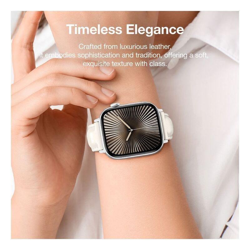 AmazingThing Class Watch Band For Apple Watch 49/46/45/44/40mm - White, , large image number 4
