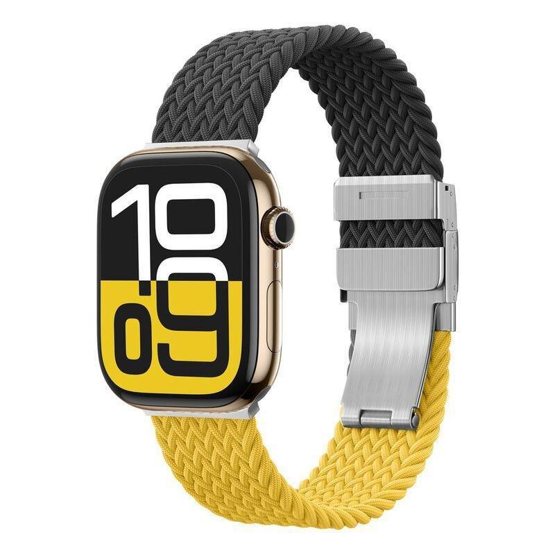 AmazingThing Blend Watch Band For Apple Watch 49/46/45/44/40mm - Black/Yellow, , medium