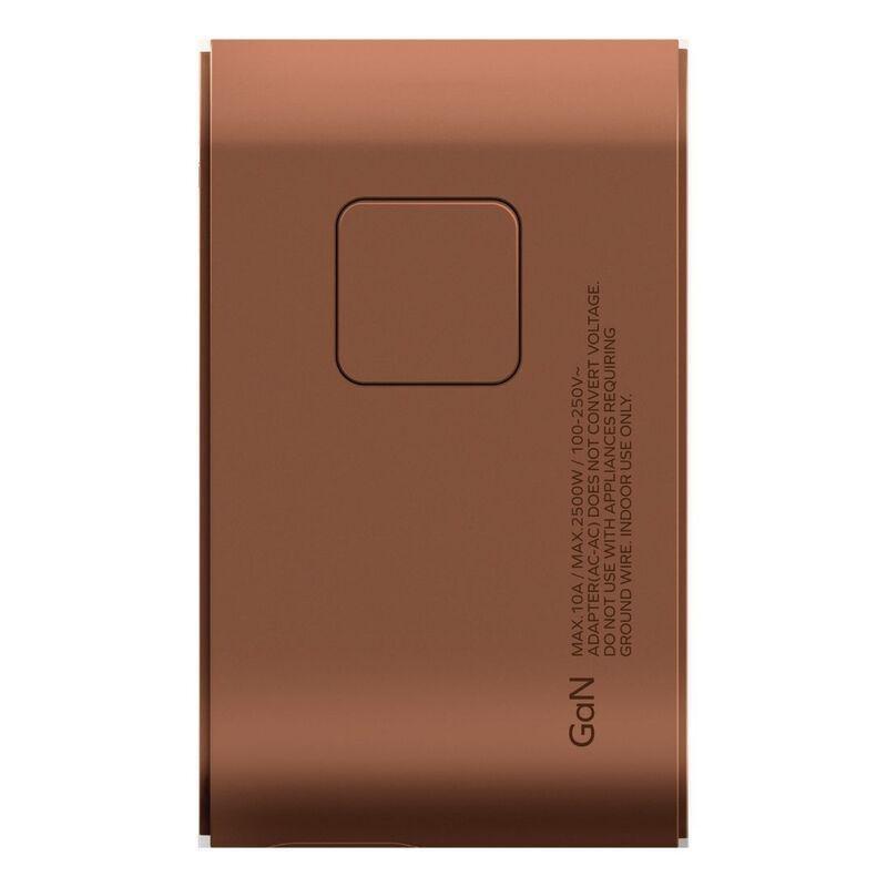 Momax 1-World 70W Gan 3 Port With Built-In USB-C Cable Ac Travel Adaptor - Rose Gold, , large image number 3