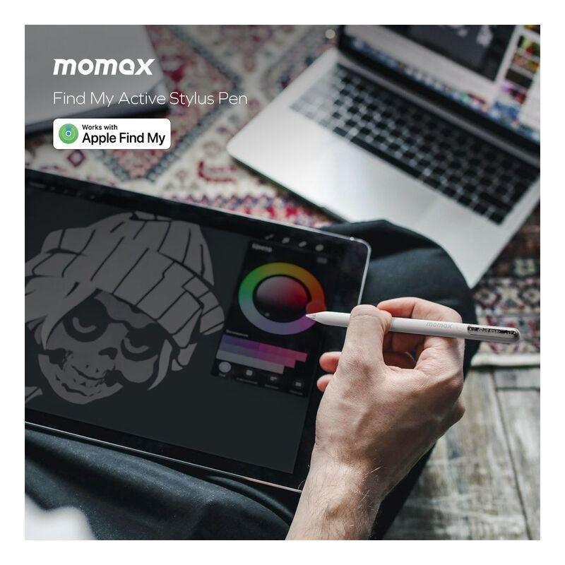 Momax 1-Folio Flow Find My Active Stylus Pen - White, , large image number 2