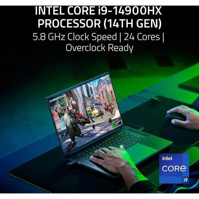 Razer Blade 16 Gaming Laptop Intel Core i9-14900HX/32GB RAM/2TB SSD/NVIDIA GeForce RTX 4090 16GB/16-inch QHD+ 240Hz OLED/Windows 11 Home - Black, , large image number 1