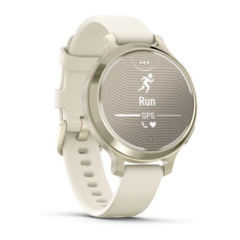 Garmin Lily 2 Active Fitness Smartwatch - Lunar Gold with Bone Silicone Band, , large image number 2