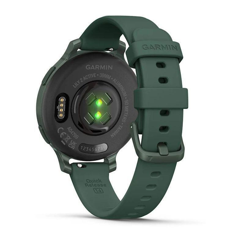 Garmin Lily 2 Active Fitness Smartwatch - Jasper Green with Jasper Green Silicone Band, , large image number 4