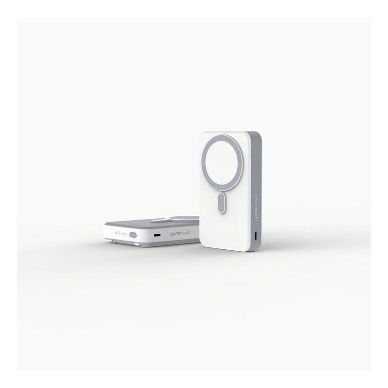 One Adaptr OneGo 5 In 1 MagSafe Wireless Charging Stand PowerBank - White, , medium