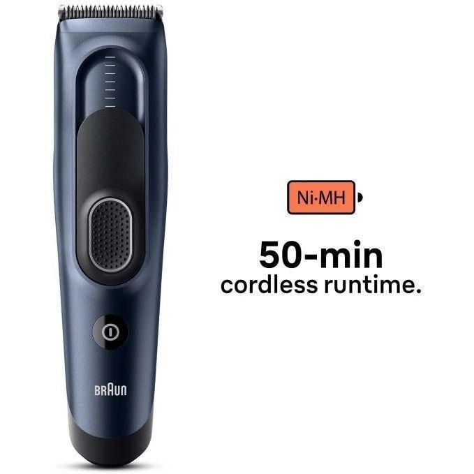 Braun Hair clipper Series 5 HC5350 with 17 Length Settings 2 Combs & Pouch, , large image number 3