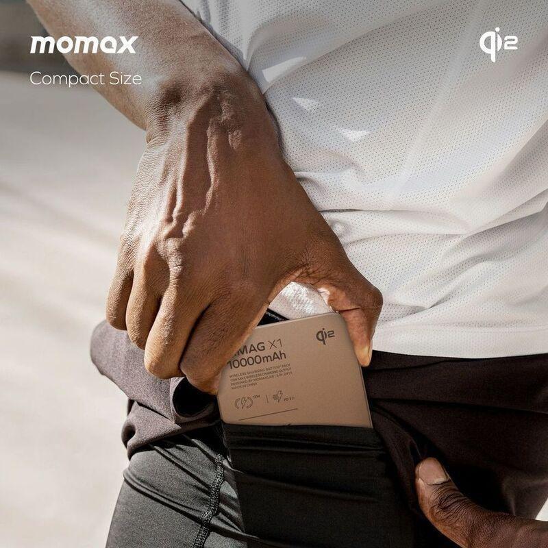 Momax Q.Mag X1 Qi2 10000mAh Gen2 15W Magsafe Wireless Power Bank - Titanium, , large image number 3